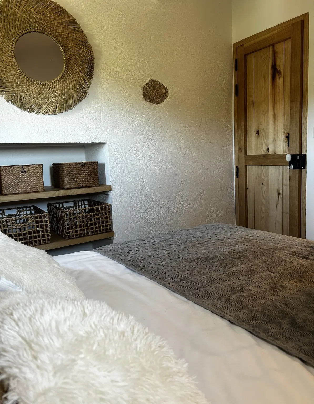 Chambre double aux matières naturelles